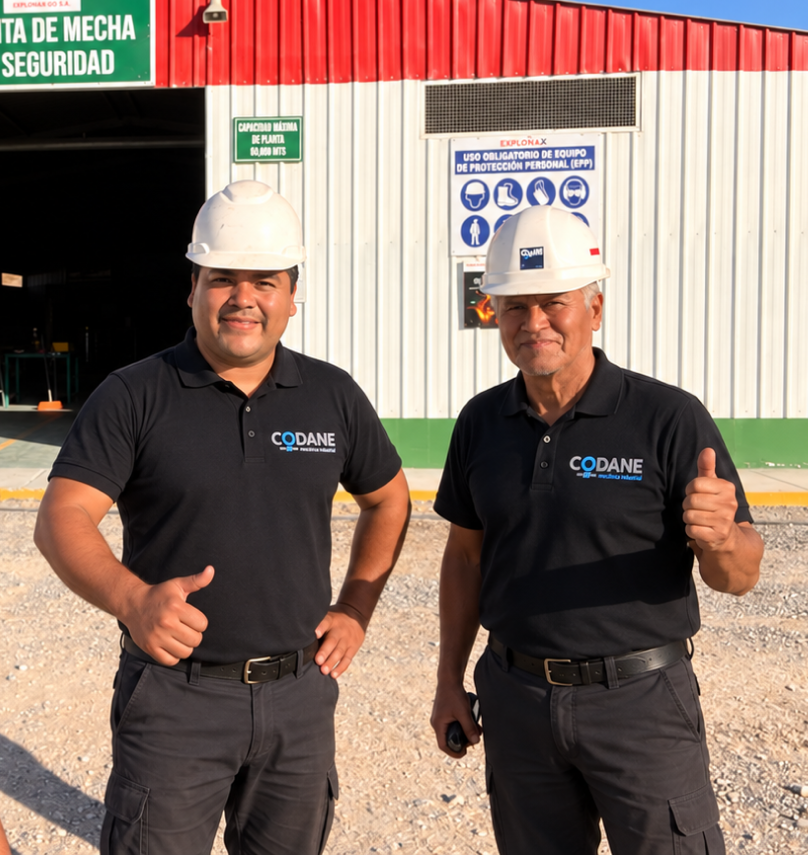 Equipo de Codane en planta